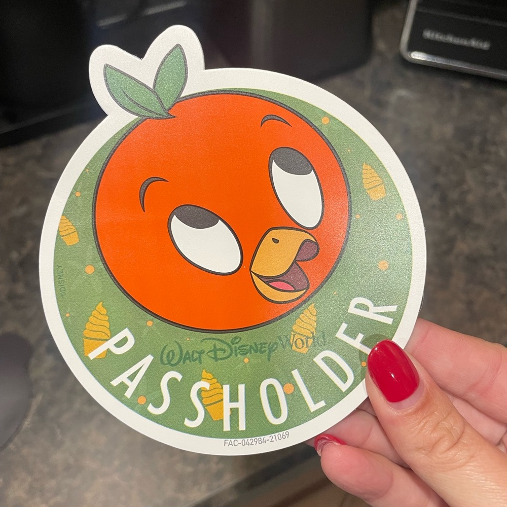 Orange Bird Disney Annual Passholder Magnet